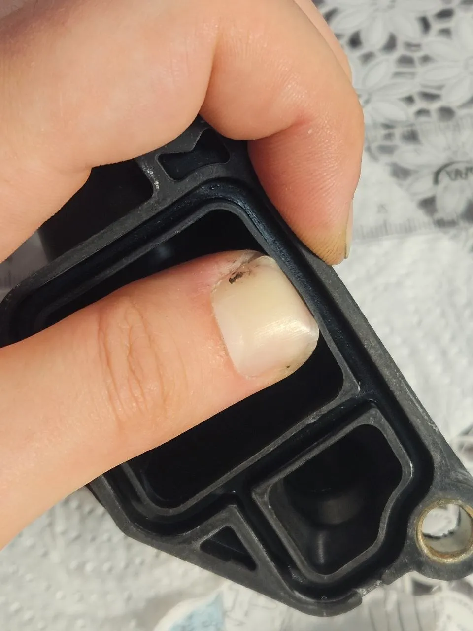Bending the Vaico pipe with a finger